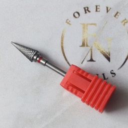 Fresa Conica G.Fino/Roja Tungsteno