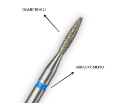 Fresa Flama 1mm G.Medio/Azul
